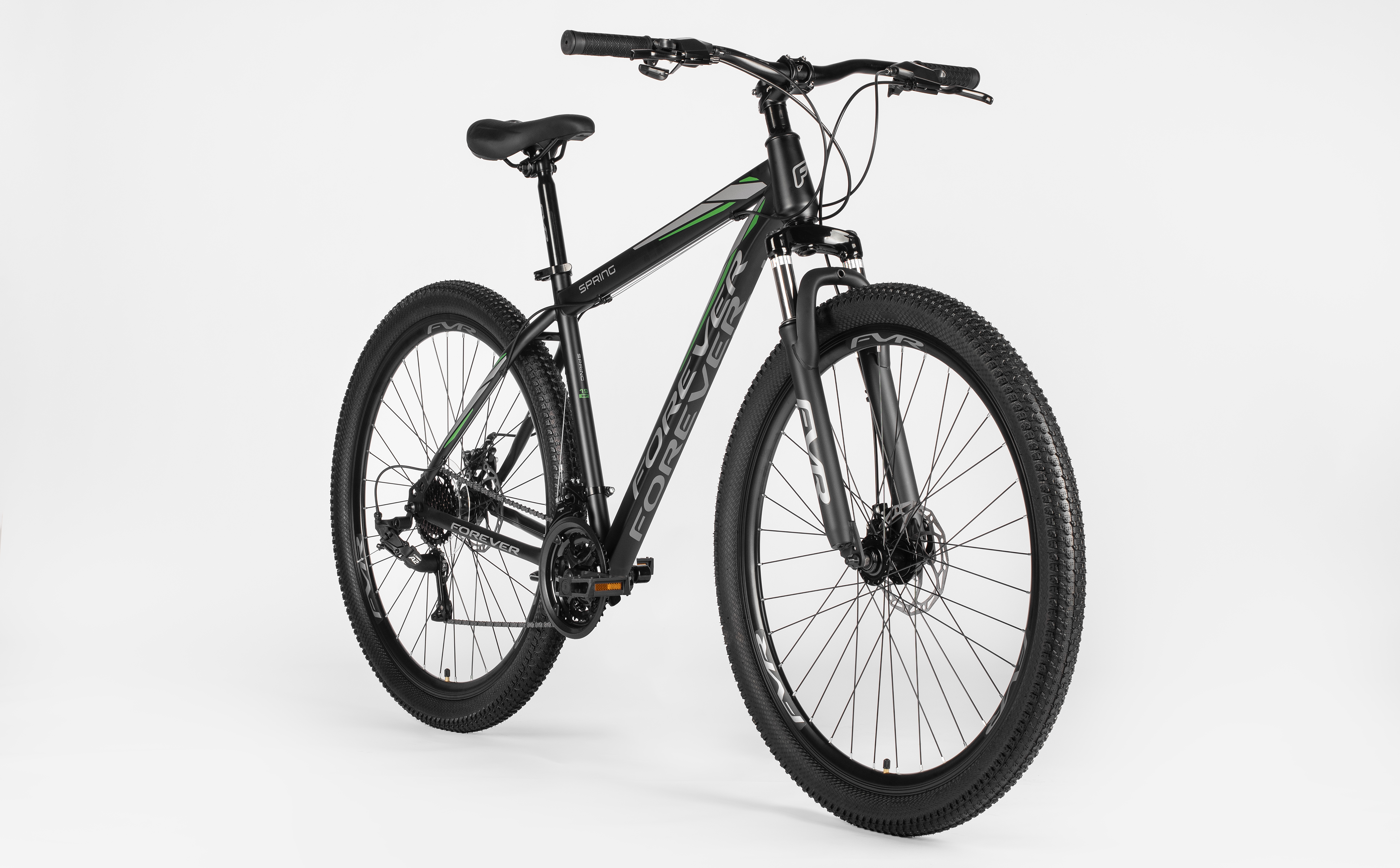 Велосипед FOREVER SPRING FSP9.0 29" (2025) Black-Grey-Green
