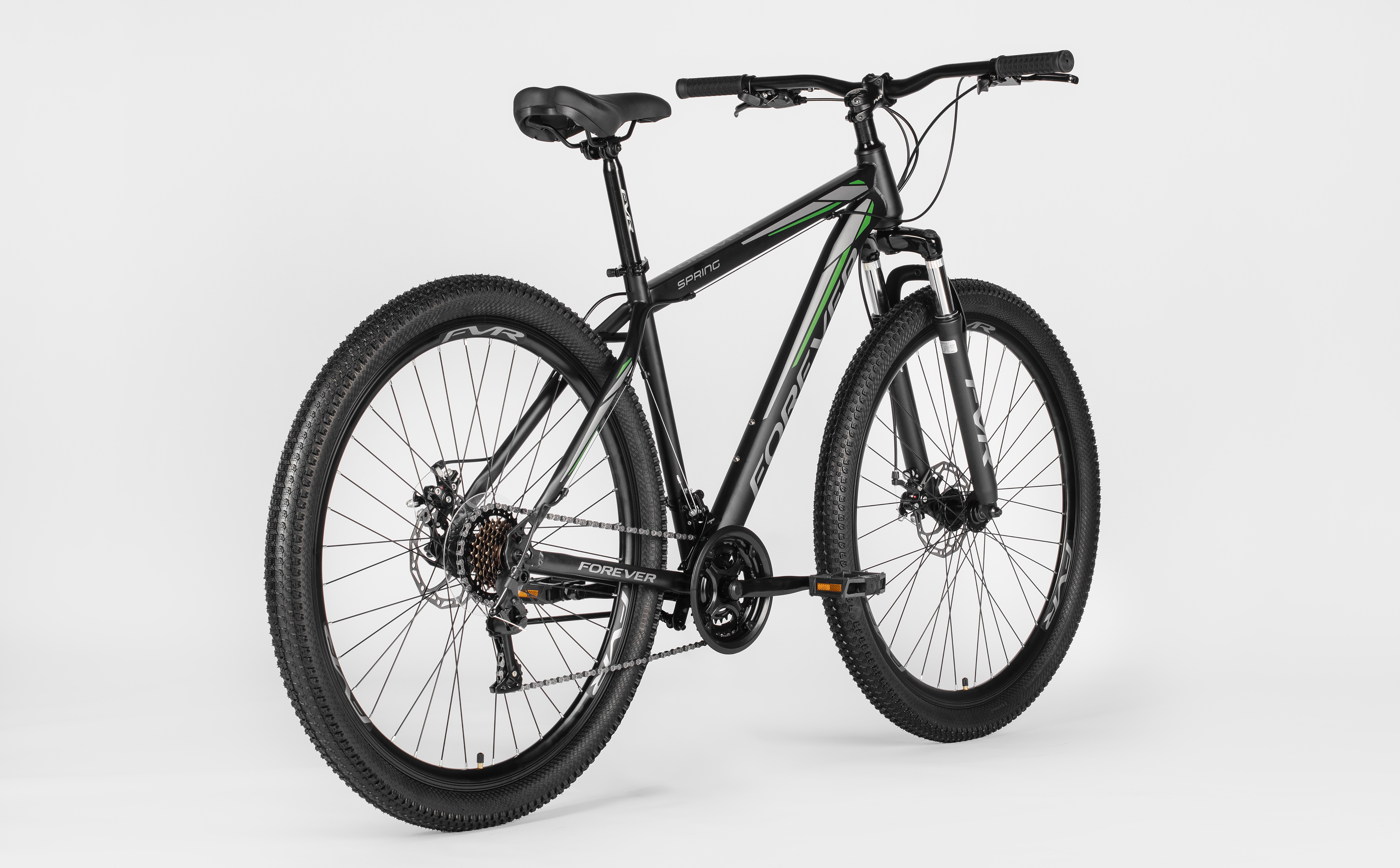 Велосипед FOREVER SPRING FSP9.0 29" (2025) Black-Grey-Green