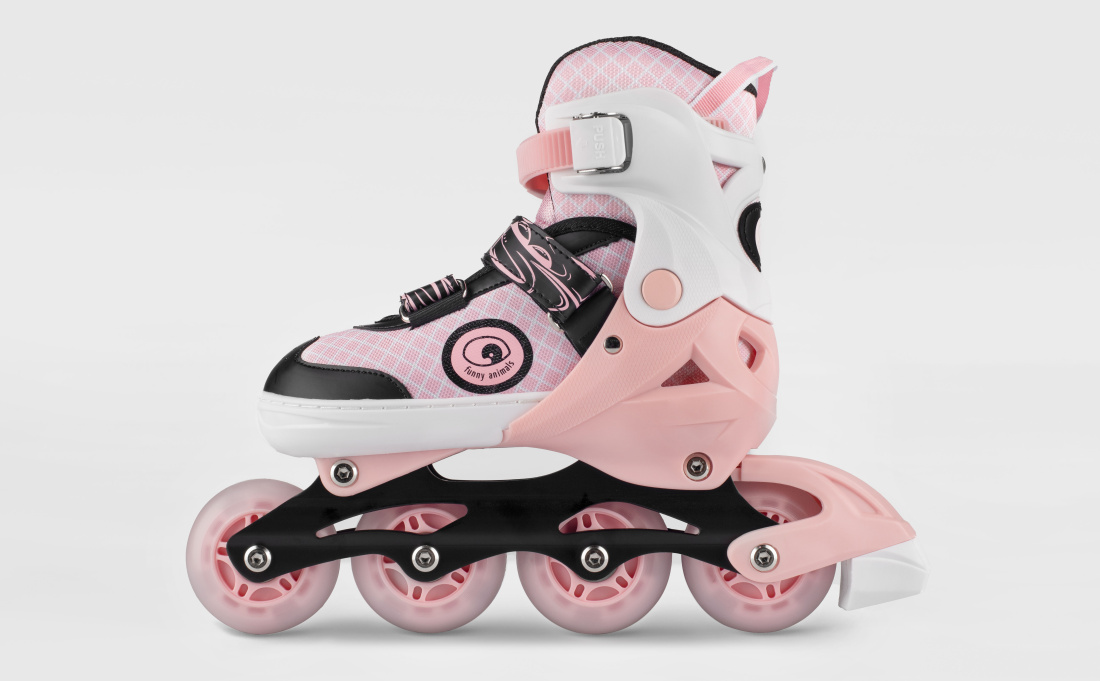 Ролики FUNNY ANIMALS COMFY Pink-White