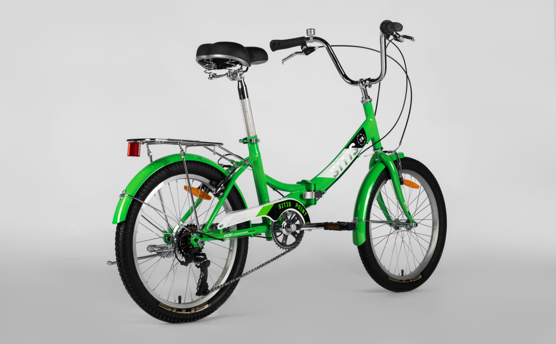 Велосипед SITIS POINT 7SP 20" (2025) Green-White-Black
