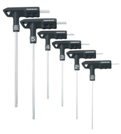 Набор шестигранных ключей Topeak TPS-SP01 T-Handle duohex Wrench