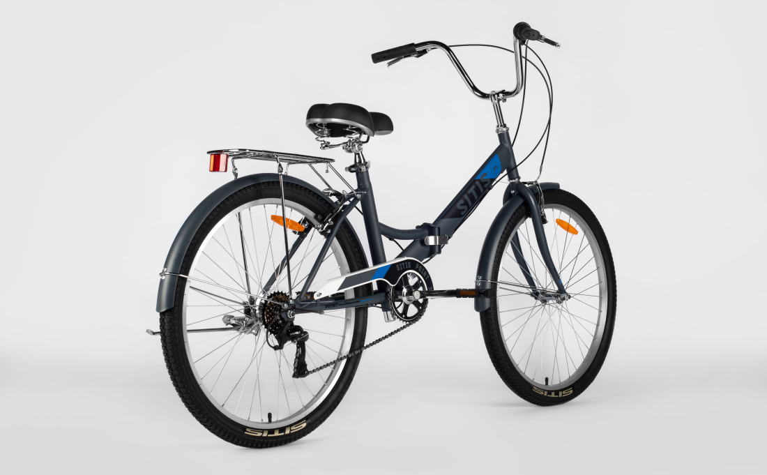 Велосипед SITIS POINT 7SP 26" (2025) Grey-Black-Blue