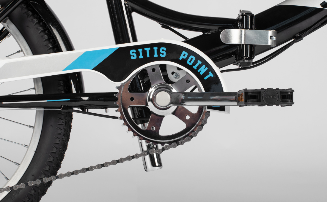 Велосипед SITIS POINT 7SP 20" (2025) Black-Grey-Blue