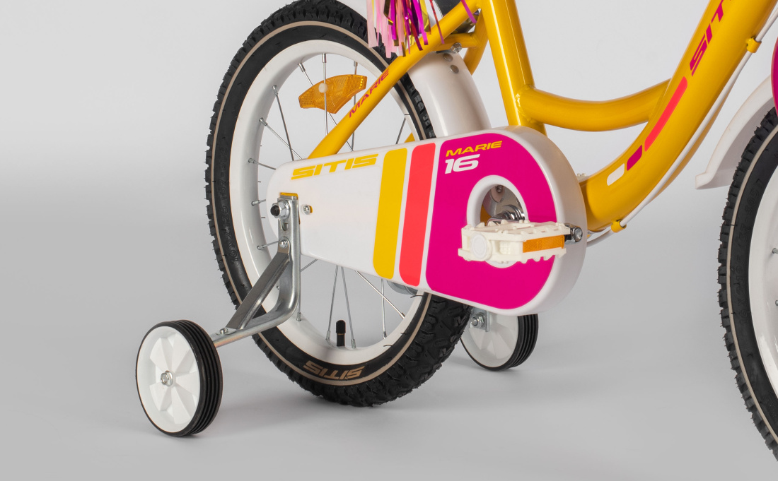 Велосипед SITIS MARIE 16 (2025) Yellow-Purple-White