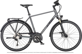 Велосипед KTM LIFE STYLE H Steel Grey Matt -Bla.-Red