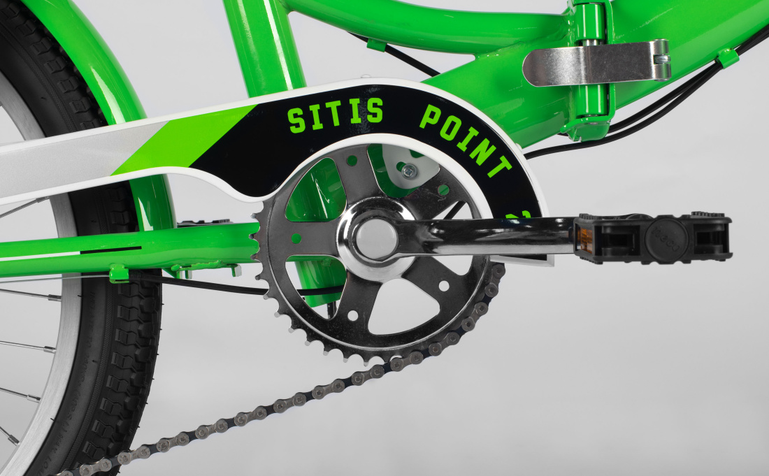 Велосипед SITIS POINT 7SP 20" (2025) Green-White-Black