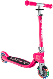 Самокат Globber FLOW 125 FOLDABLE JUNIOR LIGHTS (2025) розовый