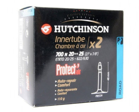 Велокамера HUTCHINSON 700x20-25, в/н 48мм (2шт в инд уп) антипрокол