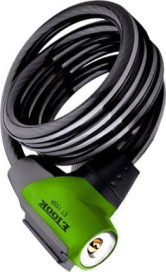 Замок трос ETOOK ET155R 1500x12mm 570g Green