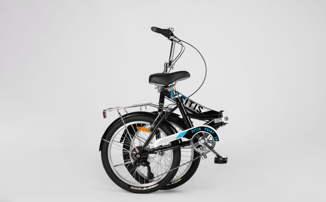 Велосипед SITIS POINT 7SP 20" (2025) Black-Grey-Blue