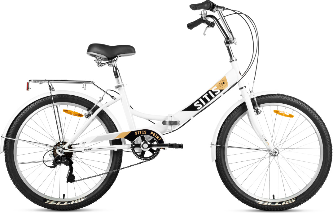 Велосипед SITIS POINT 7SP 24" (2025) White-Black-Beige