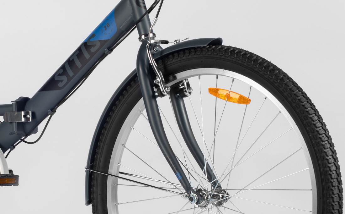 Велосипед SITIS POINT 7SP 26" (2025) Grey-Black-Blue