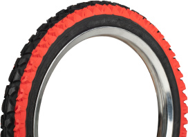 Велопокрышка STS HY-109A 16x2.125 Logo красный борт