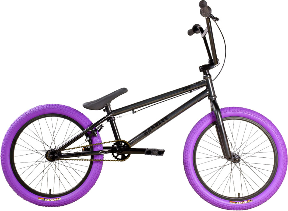 Велосипед Stark Madness BMX 4 (2025) серо-фиолетовый/черный/фиолетовый