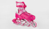 Ролики FUNNY ANIMALS WILD Pink-White
