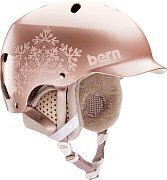 Шлем BERN LENOX EPS (22/23) Satin Rose Gold Snowflake W/Grey Liner