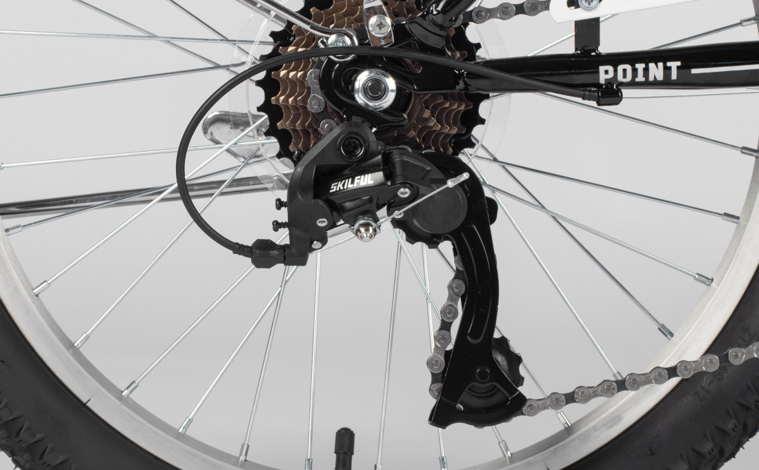 Велосипед SITIS POINT 7SP 20" (2025) Black-Grey-Blue