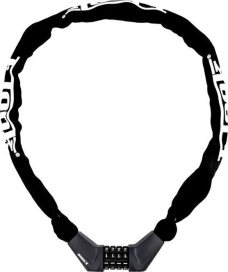 Замок стальная цель ETOOK ET465-1 1000x6mm 900g Black велосипедные замки
