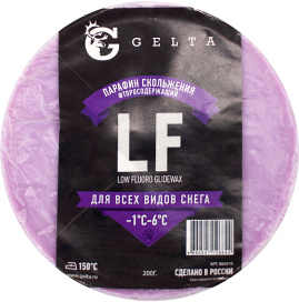 Парафин GELTA -1/-6 Фтор LF Все типы снега 200г
