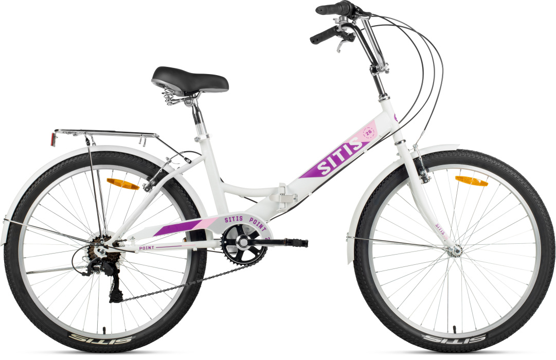Велосипед SITIS POINT 7SP 26" (2025) White-Crimson-Pink