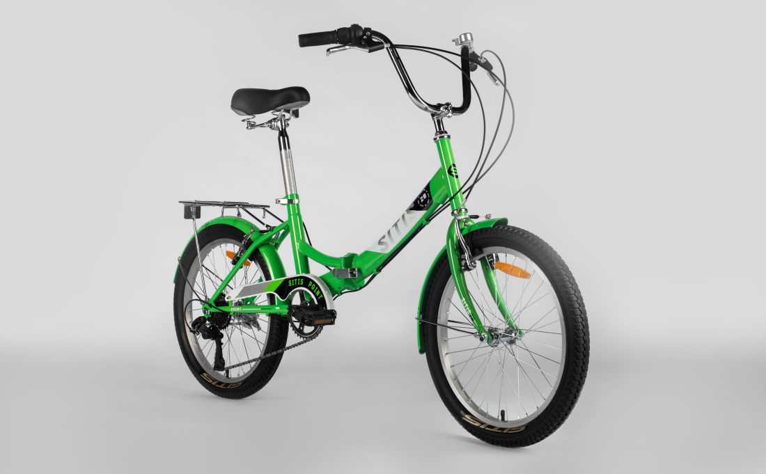 Велосипед SITIS POINT 7SP 20" (2025) Green-White-Black