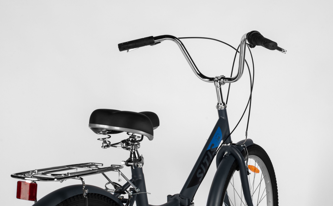 Велосипед SITIS POINT 7SP 26" (2025) Grey-Black-Blue