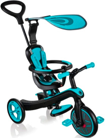 Велосипед-беговел Globber TRIKE EXPLORER 4 в 1 NEW бирюзовый